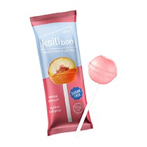 Ksilibon Lollipop "Белый персик" 1 шт. Леденец на палочке