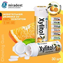 630082 Miradent  Xylitol Chewing Gum - жевательная резинка Фрукты