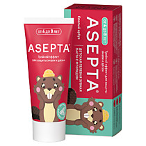 ASEPTA Асепта Kids зубная паста тройной эффект от 4 до 8 лет 50мл
