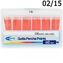 Штифты гутаперчивые №15, 120 шт