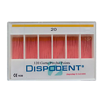 Штифты гутаперчивые №20, 120 шт