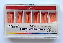 Штифты гуттаперчевые №25, 120 шт