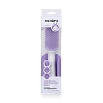 Solomeya Расческа для  волос чув кожи головы лиловая в футляре ЗАЙКА