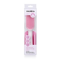 Solomeya Расческа для  волос чув кожи головы розовая в футляре ЗАЙКА