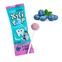 635219R Miradent  Xylitol Drops - леденцы для ухода за зубами  Голубика, 1 ШТ