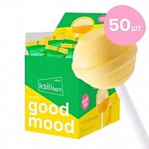 Ksilibon Lollipop "Тропический банан" (коробка) 50шт. Леденец на палочке
