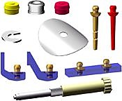 Замок кнопочного замыкания ЛВ-5 (НК-01-1,8) в комплекте с принадлежностями