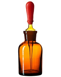 Капельница Страшейна 2-30 мл, темная с пробкой- пипеткой