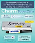 ЧамСуперЦем композитный цемент двойного отвержд. для фиксации, самопротравливающий, 1 шпр 5 мл