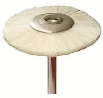 01G19 Полировальная щетка козий ворс белая 19 мм, 1 шт, Германия