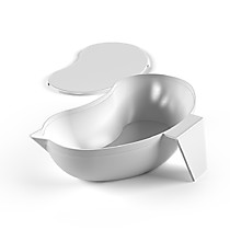 Лоток полимерный почкообразный с крышкой, ручкой и носиком для слива ЛПпо-1,75 -ЕЛАТ