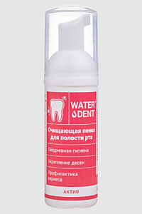 WATERDENT Очищающая пенка для полости рта 50мл актив WATERDENT