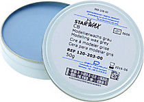 120-203-00 Воск StarWax моделировочный, серый, 50 г.
