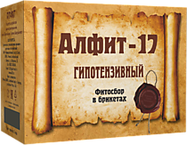 АЛФИТ-17 ГИПОТЕНЗИВНЫЙ фитосбор у/в брикеты 2*60шт выпуск до 01.03.2024