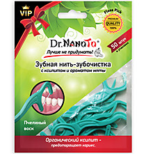 Dr.NanoTo Зубная нить-зубочистка ФЛОССПИК, 1/50 шт