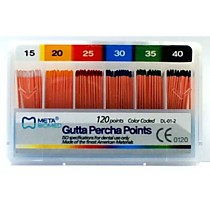 Штифты гуттаперчевые №15-40, 120 шт