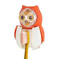 F22802Flipper FunAnimal - футляр для зубной щетки+ песочные часы СОВУШКА красный