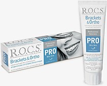 ROCS РОКС PRO Зубная/паста Brackets & Ortho135 гр   скидка при заказе кратно 3