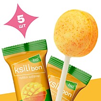 Ksilibon Lollipop "Манго" 5шт. Леденец на палочке