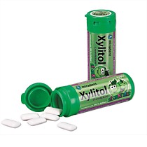 630192 Miradent Xylitol Chewing Gum - жевательная резинка. ЯБЛОКО 30шт