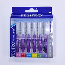 PESITRO Межзубные ершики ISO6 2,0  (1,1 мм), фиолетовые, 6 шт