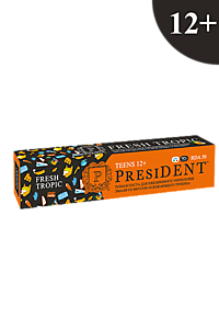 Президент детская 12+ зубная паста  FRESH TROPIC (50 RDA) 70 г