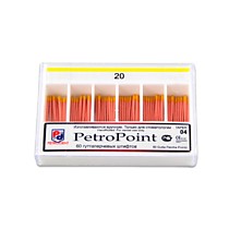 Штифты гуттаперчивые 60 шт кон.04 №20