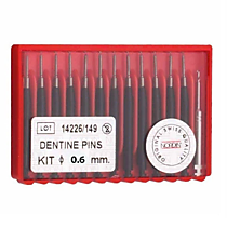 Штифты парапульпарн. 12 шт + дриль