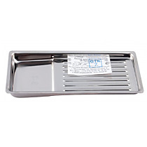 Лоток прямоугольный для инструментов, нерж. сталь, 90 х 200 мм